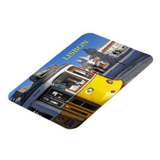 Magnet Flexible Aimant frigo vue tram Lisbonne (Côté Gauche)