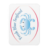 Magnet Flexible Aimant frigorifique au crabe bleu (Vertical)