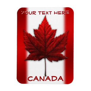 Magnet Flexible Aimant frigorifique Canada Drapeau Personnalisé Ca