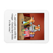 Magnet Flexible Aimant frigorifique pour Humour à vin (Horizontal)