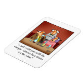 Magnet Flexible Aimant frigorifique pour Humour à vin (Côté Gauche)