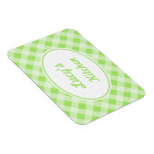 Magnet Flexible Aimant Gingham Personnalisé (Côté Droit)