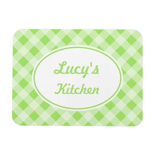 Magnet Flexible Aimant Gingham Personnalisé (Horizontal)