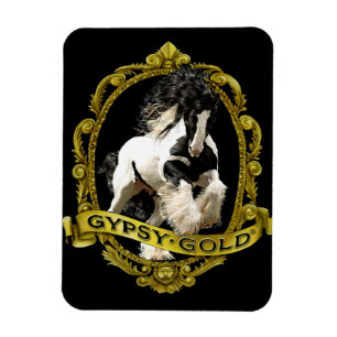 Magnet Flexible Aimant gitan de logo d'or