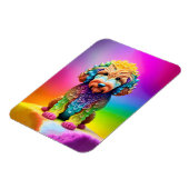 Magnet Flexible Aimant Goldendoodle Coloré (Côté Gauche)