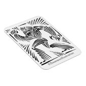 Magnet Flexible Aimant graphique Bigfoot Woodcut (Côté Droit)