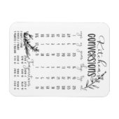 Magnet Flexible Aimant graphique de conversion de cuisine (Horizontal)