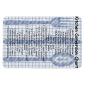 Magnet Flexible Aimant graphique de conversion de cuisine (Horizontal)