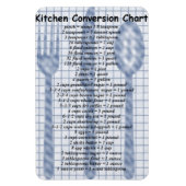 Magnet Flexible Aimant graphique de conversion de cuisine (Vertical)