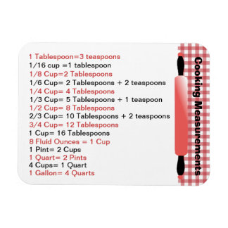 Magnet Flexible Aimant graphique de mesure de Cuisine pratique