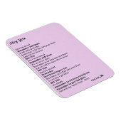 Magnet Flexible aimant ,"Hey you" (Côté Droit)