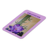 Magnet Flexible Aimant Inspirant à Fleur de Lotus Violet (Côté Gauche)