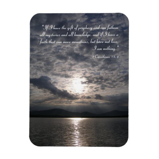Magnet Flexible Aimant Inspirationnel - 1 Corinthiens 13 ; 2 (Vertical)