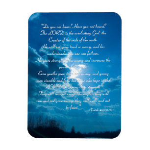 Magnet Flexible Aimant Inspirationnel - Isaïe 40 ; 28-31