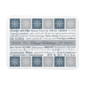 Magnet Flexible aimant Joyeux Vacances multilingue (Horizontal)