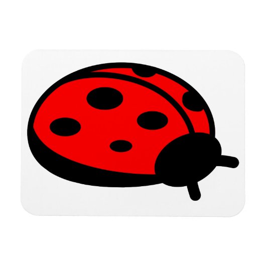 Magnet Flexible Aimant Lady Bug 3"x4" (Horizontal)