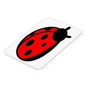 Magnet Flexible Aimant Lady Bug 3"x4" (Côté Gauche)
