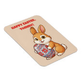 Magnet Flexible Aimant Lapin de Pâques | Vinyle Brillant (Côté Droit)