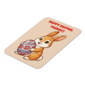 Magnet Flexible Aimant Lapin de Pâques | Vinyle Brillant (Côté Gauche)