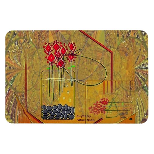 Magnet Flexible Aimant "Les fleurs fraîches me rendent toujours jo (Horizontal)