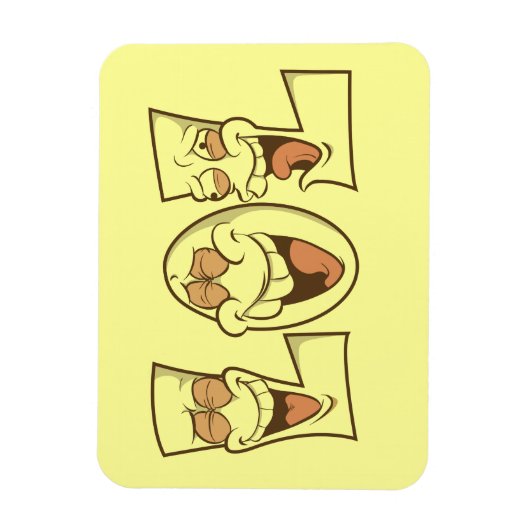 Magnet Flexible Aimant LOL (Vertical)