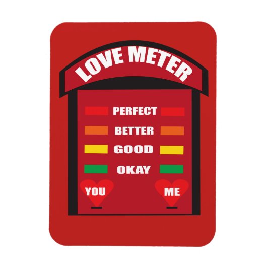 Magnet Flexible aimant "Love Meter" (Vertical)