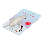 Magnet Flexible Aimant "love you" de l'ours polaire et du pingouin (Côté Gauche)