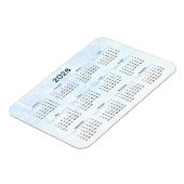 Magnet Flexible Aimant mensuel 2026 Calendrier Texturé (Côté Gauche)