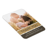 Magnet Flexible Aimant Merci personnalisé | Fridge Mariage Photo (Côté Droit)