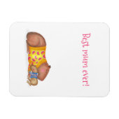 Magnet Flexible Aimant mignon capybara "meilleure maman jamais" (Horizontal)