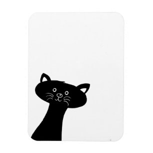 Magnet Flexible Aimant mignon de photo de chat noir