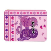 Magnet Flexible Aimant mignon de Saint-Valentin avec chouettes de  (Horizontal)