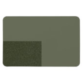 Magnet Flexible Aimant Minimal Vert Mousse Avec Accent en Bas (Horizontal)