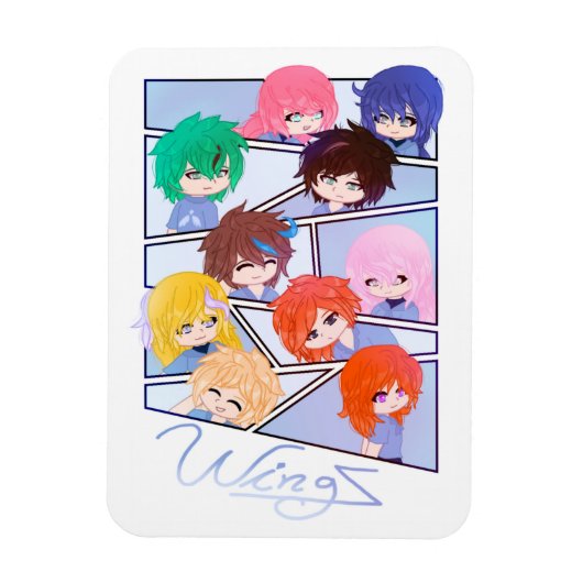 Magnet Flexible Aimant Multi Personnage Wingz (Vertical)