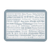 Magnet Flexible Aimant multilingue "Joyeuses Fêtes" (Horizontal)