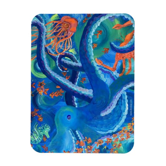 Magnet Flexible Aimant octopacifica (Vertical)