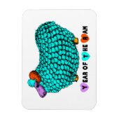 Magnet Flexible Aimant P Funny Turquoise Bélier Année Chinoise Zod (Vertical)