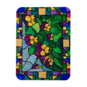 Magnet Flexible Aimant Pansies en verre tendu (Vertical)