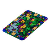 Magnet Flexible Aimant Pansies en verre tendu (Côté Gauche)