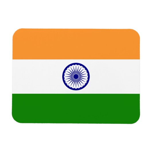 Magnet Flexible Aimant patriotique flexible avec drapeau de l'Inde (Horizontal)