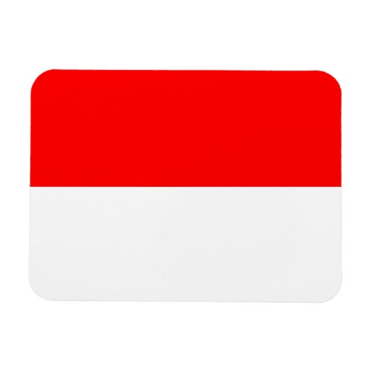 Magnet Flexible Aimant patriotique flexible avec drapeau d'Indonés (Horizontal)