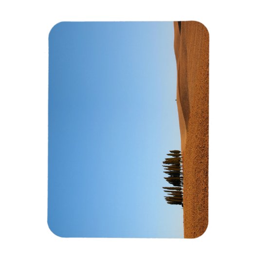 Magnet Flexible Aimant paysage Toscane rectangulaire avec cypress (Vertical)