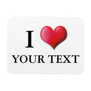 Magnet Flexible Aimant personnalisable 0005 de coeur d'I