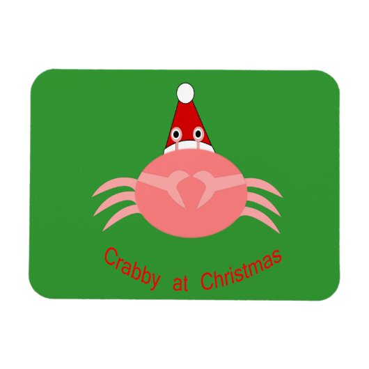 Magnet Flexible Aimant personnalisé de crabe de Noël (Horizontal)