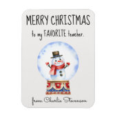 Magnet Flexible Aimant personnalisé Favori enseignant Joyeux Noël (Vertical)