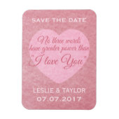 Magnet Flexible Aimant personnalisé "I LOVE YOU" (Vertical)