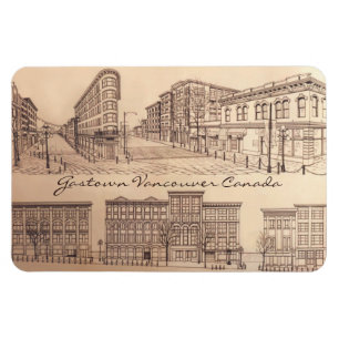 Magnet Flexible Aimant personnalisé Souvenir de Vancouver Gastown