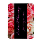 Magnet Flexible Aimant personnel rose Roses (Vertical)