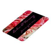 Magnet Flexible Aimant personnel rose Roses (Côté Gauche)