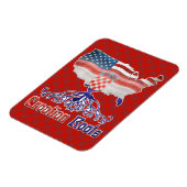 Magnet Flexible Aimant photo américain croate racine (Côté Gauche)